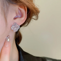 3D Cubic Luxury Stud Earrings