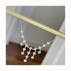 Starlit Cascade Tassel Necklace