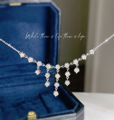 Starlit Cascade Tassel Necklace