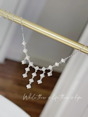 Starlit Cascade Tassel Necklace