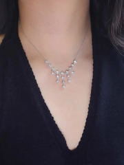 Starlit Cascade Tassel Necklace