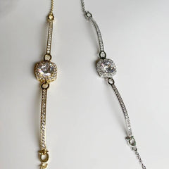 Shiny Zircon Adjustable Bracelet