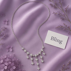 Starlit Cascade Tassel Necklace