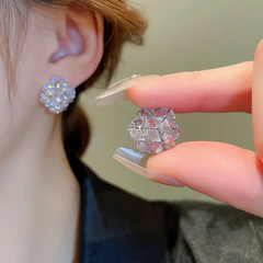 3D Cubic Luxury Stud Earrings