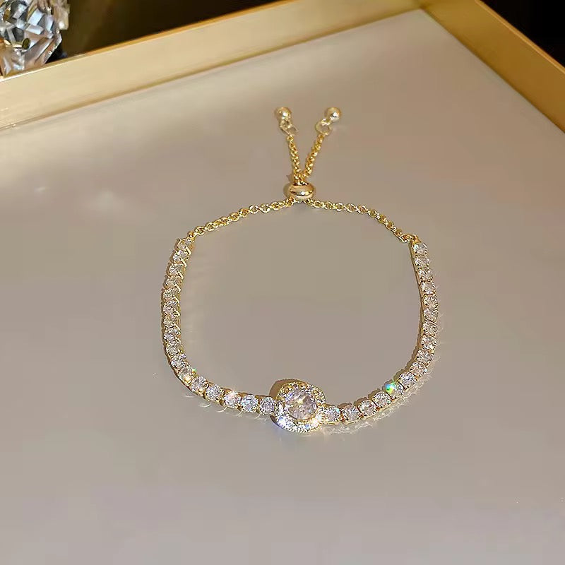 Rhinestone Adjustable Bracelet